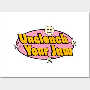 Unclench your jaw funny y2k quote Posters and Art